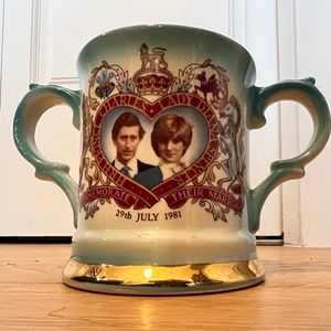 Charles & Diana Wedding Loving Cup Mug, 1981 by Sheltonian China, England
